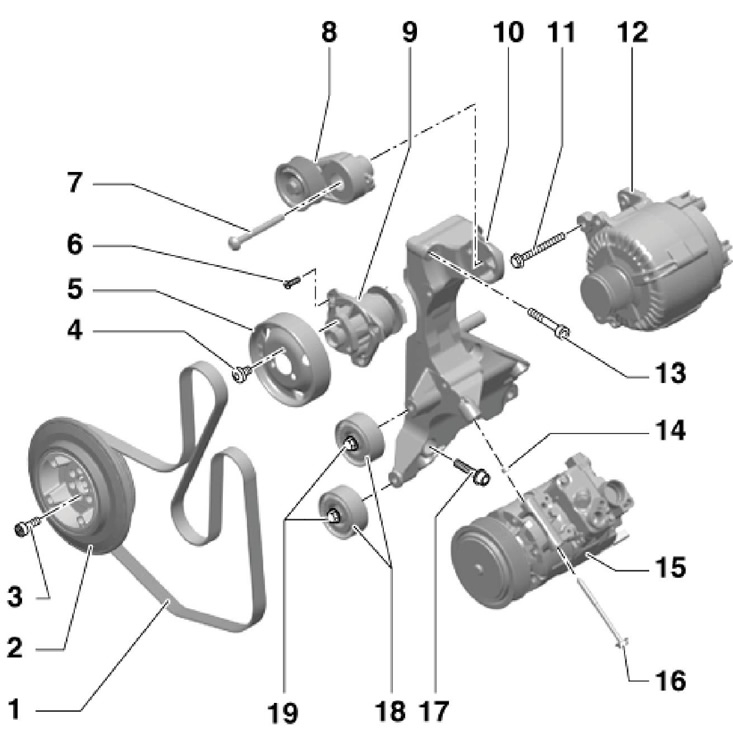 6.1 Детали крепления и привода вспомогательных…