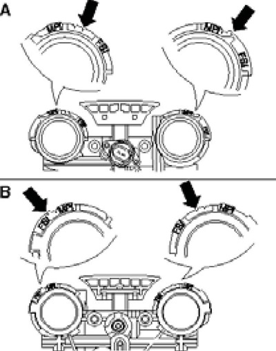 10.5b Риски на корпусе регулировки фаз ГРМ на…