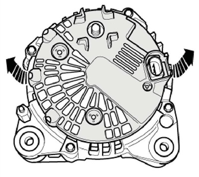 14.11а Фиксаторы защитной крышки генератора Valeo