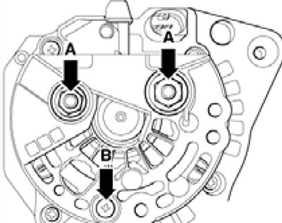 14.12b Крепёж защитной крышки генератора Bosch
