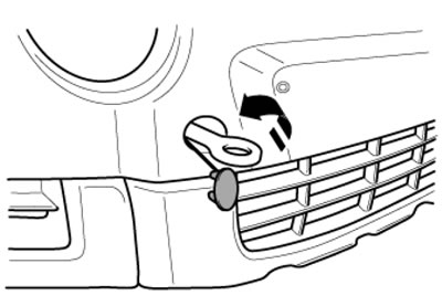 10а. Вворачивание буксировочной проушины в…