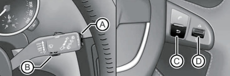 13.2. Клавиши «ОК/RESET» (В) и «TRIP» (А) на…