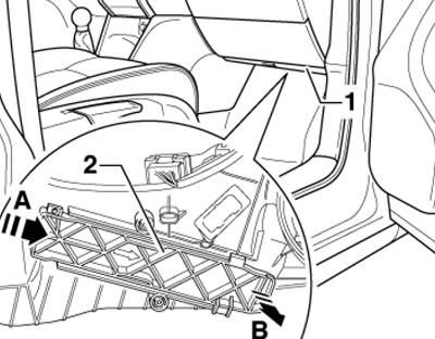 15.2. Снятие салонного фильтра