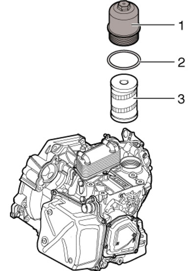 21.6. Детали установки фильтра DSG