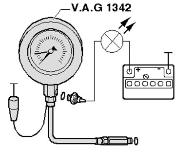 4.2. Схема проверки давления двигательного масла