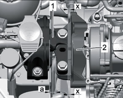 5.45. Проверка установки правого кронштейна