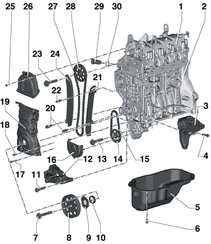 7.1. Детали привода ГРМ 1. Головка цилиндров и её…