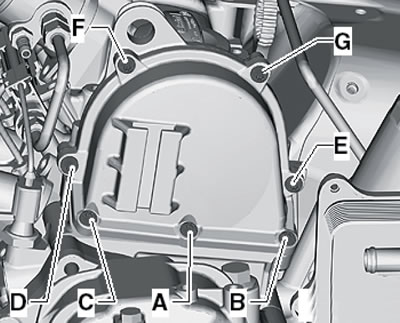 7.8. Крепёж верхней крышки привода ГРМ
