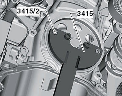 7.13. Снятие шкива коленчатого вала