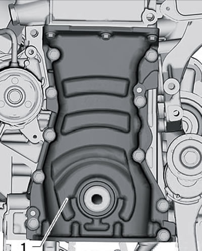 7.14. Крепёж нижней крышки привода ГРМ