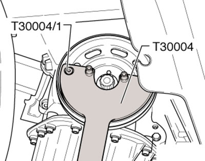 17.3. Болты крепления правой опоры двигателя