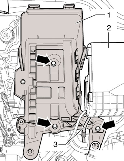 23.4. Снятие поддона батареи