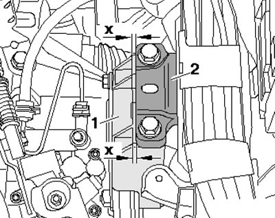 23.41. Проверка установки левой опоры