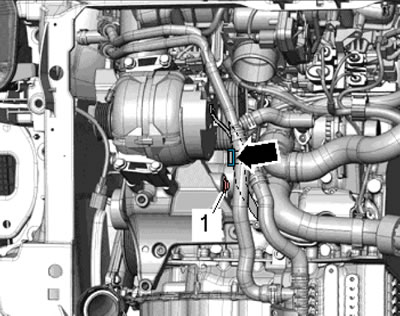 24.15. Снятие натяжителя приводного ремня