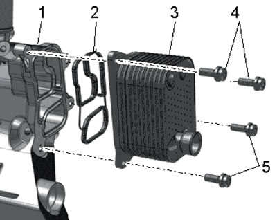 32.33. Детали установки маслоохладителя