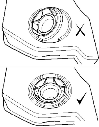 34.1b. Правильное (снизу) и неправильное (сверху)…