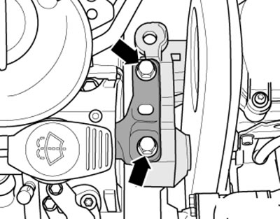 34.37а. Болты правой опоры двигателя