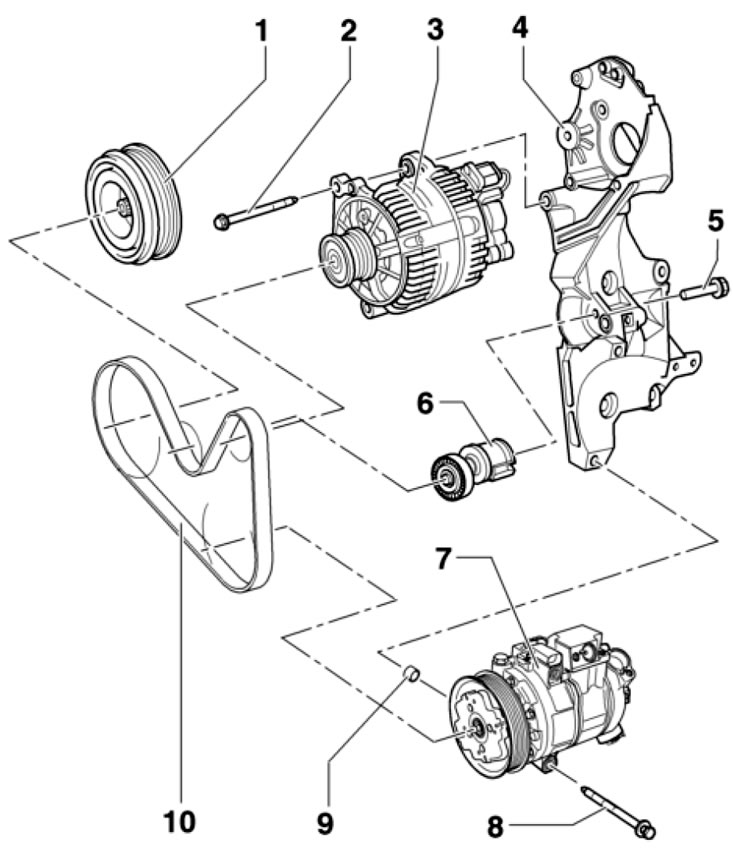 35.1. Детали привода вспомогательных агрегатов…