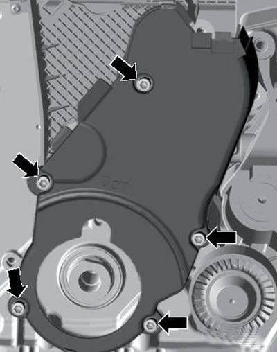 36.12. Крепёж нижнего кожуха ремня ГРМ