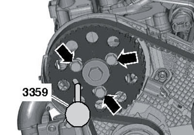 36.21. Фиксация ступицы распределительного вала