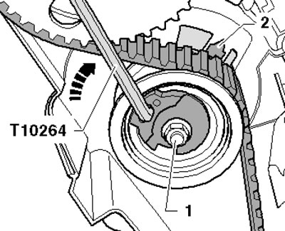 36.27. Натягивание ремня ГРМ
