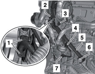39.18. Детали на турбокомпрессоре
