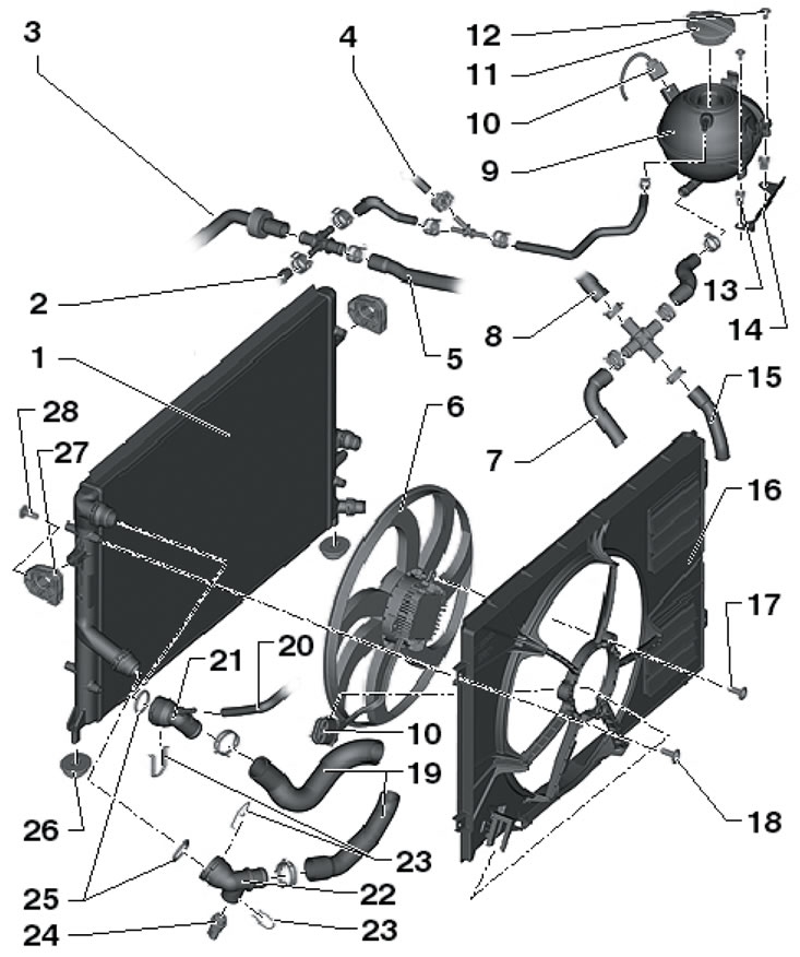 3.1. Детали установки радиатора и его вентилятора…