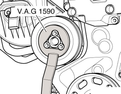 4.4. Демонтиране на ролката на помпата на…