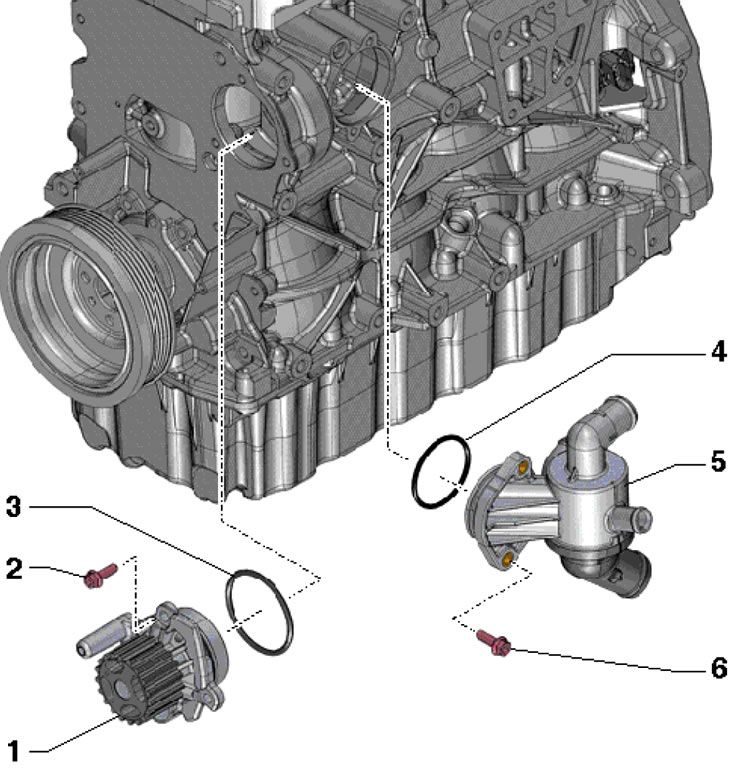 4.27. Детайли за монтаж на помпа за охлаждаща…