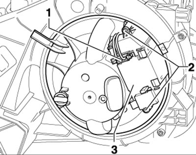 9.5. Снятие блоку управления вентилятором.