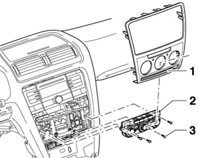 11.3а. Крепёж панели управления «Climatic».