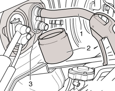 13.3. Извлечение остатков ОЖ из радиатора