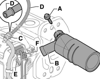 16.2. Снятие воздухозаборника
