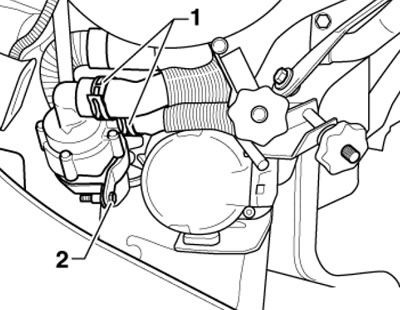16.3. Снятие циркуляционного насоса ОЖ «V55»