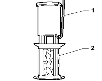 18.20. Снятие картриджа испарителя (2) при помощи…