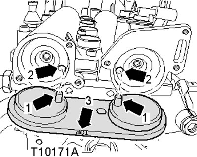 19.8. Установка приспособления Т10171А