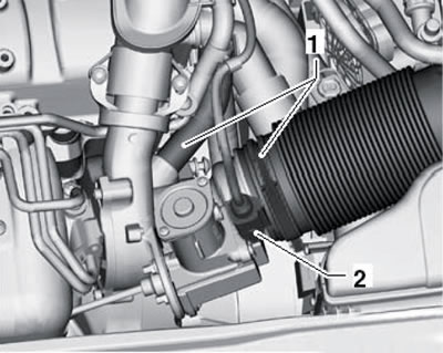 5.5. Шланги и разъём турбокомпрессора