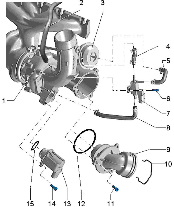 5.21а. Шланги и э/м клапаны турбокомпрессора…