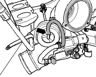 5.69. Соединение шланга на вакуумном блоке