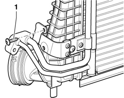 6.12. Болт крепления линий хладагента.