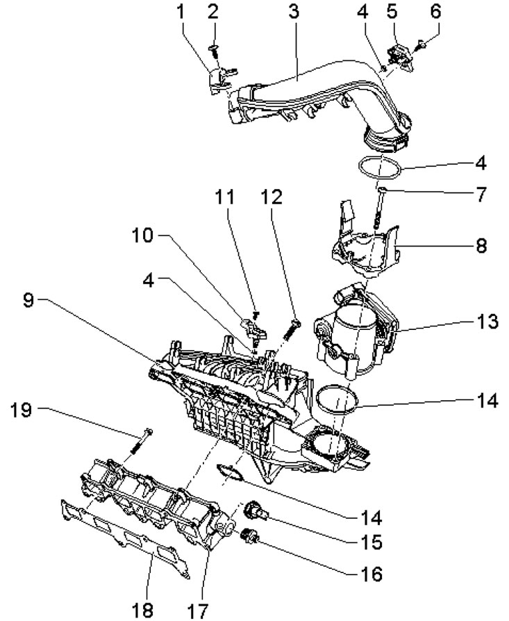 7.11b. Детали установки впускного трубопровода…