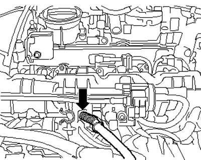 7.30. Тросы на впускном трубопроводе