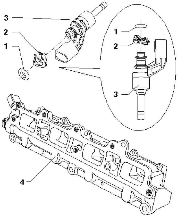 9.10. Детали установки инжекторов и топливной…
