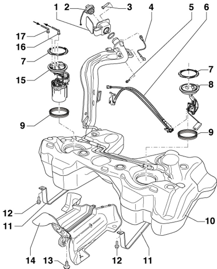11.12. Детали установки топливного бака и его…