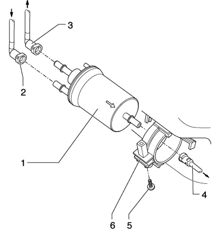 13.1а. Детали установки топливного фильтра…