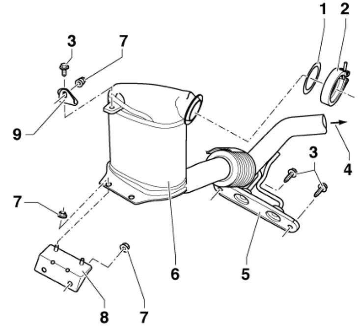 16.1е. Детали установки сажевого фильтра и…