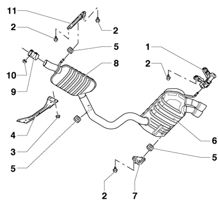 17.1а. Детали установки среднего и заднего…
