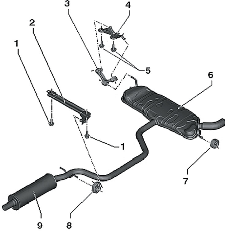 17.1b. Детали установки среднего и заднего…