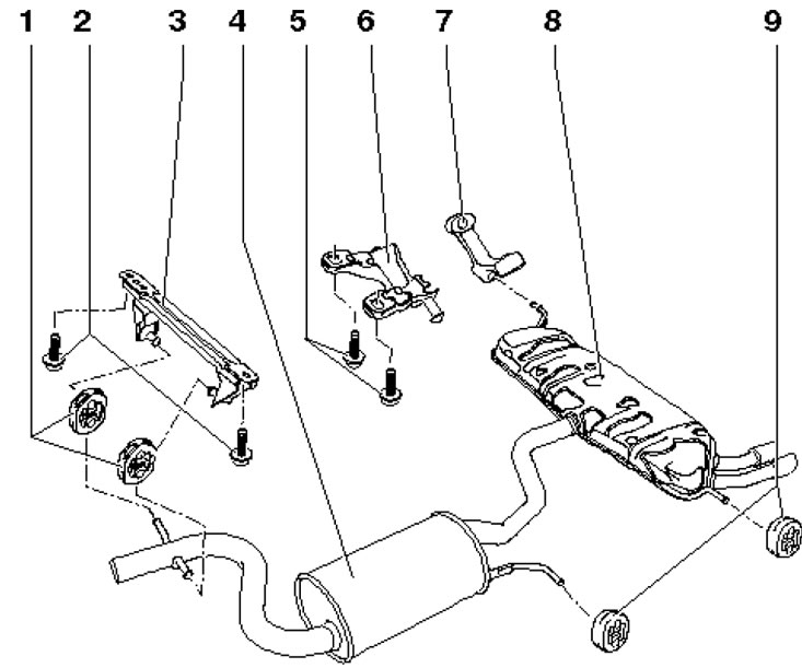 17.1с. Детали установки среднего и заднего…