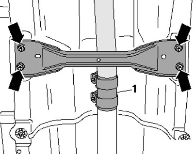 17.12. Крепёж поперечины центрального тоннеля и…